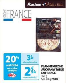 Auchan - Flammekueche À Table En France