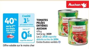 Auchan - Tomates Pelées Entières