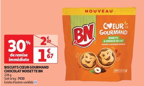Biscuuits Coeur Gourmand Chocolat Noisette