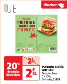 Auchan - Poitrine Fumée