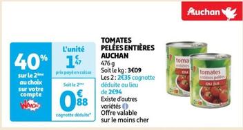 auchan - tomates pelées entières