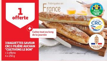 Auchan - 3 Baguettes Saveur