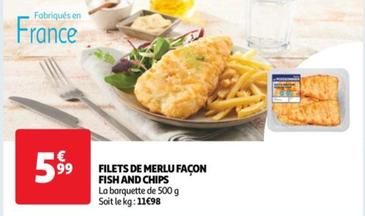 Auchan - Filets De Merlu Façon Fish And Chips