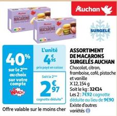 Auchan - Assortiment De Macarons Surgelés