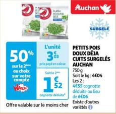 Auchan - Petits Pois Doux Déja Cuits Surgelés