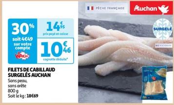 Auchan - Filets De Cabillaud Surgelés