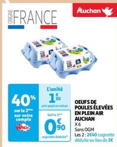 Auchan - Oeufs De Poules Élevées En Plein Air