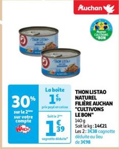 Auchan - Thon Listao Naturel Filière