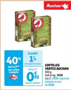 Auchan - Lentilles Vertes