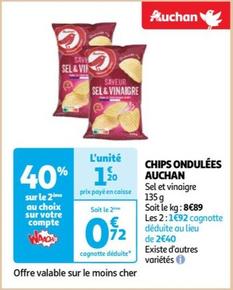 Auchan - Chips Ondulées