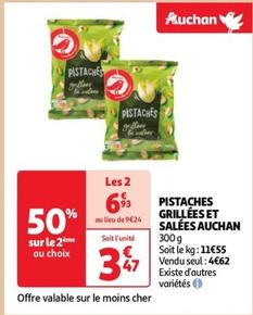 Auchan - Pistaches Grillées Et Salées
