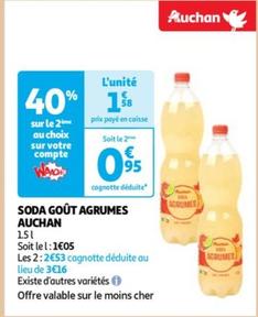 Auchan - Soda Goût Agrumes