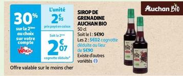Auchan Bio - Sirop De Gernadine