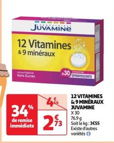 juvamine - 12 vitamines & 9 minéraux