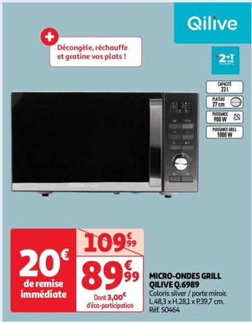 Qilive - Micro-ondes Grill