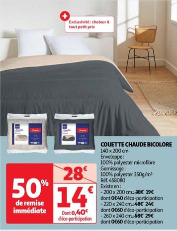 Couette Chaude Bicolore