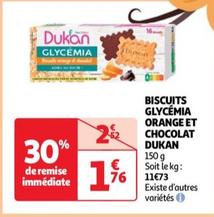 Dukan - Biscuits Glycemia Orange Et Chocolat