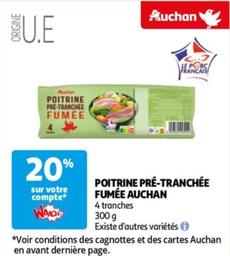 Auchan - Poitrine Pré-tranchée Fumée