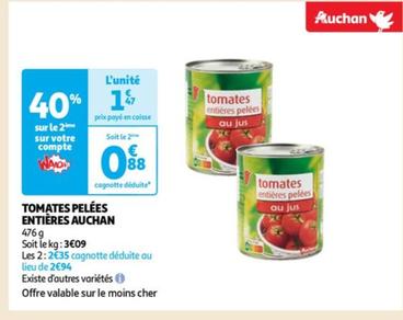 auchan - tomates pelées entières