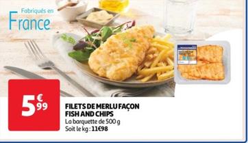 Auchan - Filets De Merlu Façon Fish And Chips