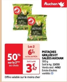 Auchan - Pistaches Grillées Et Salées