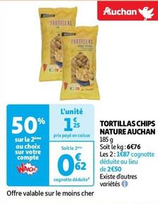 auchan - tortillas chips nature