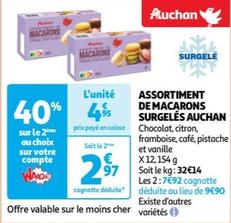 Auchan - Assortiment De Macarons Surgelés