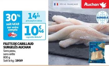 Auchan - Filets De Cabillaud Surgelés