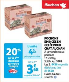 Auchan - Pochons Eminces En Gelee Pour Chat