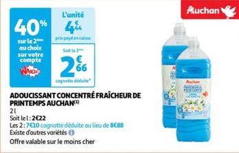 Auchan - Adoucissant Concentre Fraîcheur De Printemps