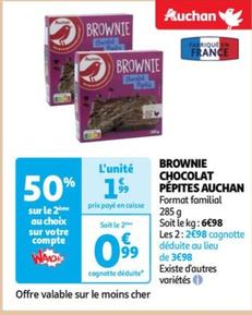 Auchan - Brownie Chocolat Pépites