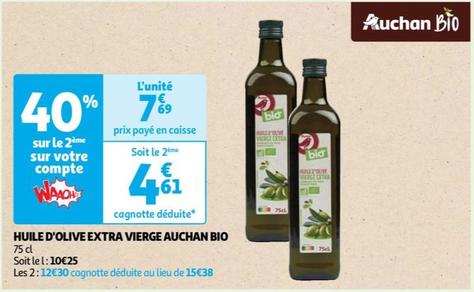Auchan - Huile D'olive Extra Vierge Bio