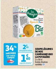 La Potagere - Soupe Legumes De Nos Campagnes Bio