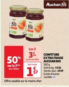 Auchan Bio - Confiture Extra Fraise