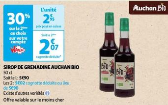 Auchan - Sirop De Grenadine Bio