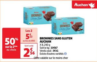 auchan - brownies sans gluten