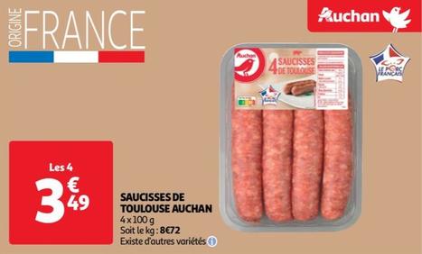 Auchan - Saucisses De Toulouse