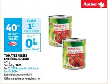 Auchan - Tomates Pelees Entieres