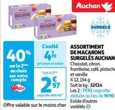Auchan - Assortiment De Macarons Surgeles