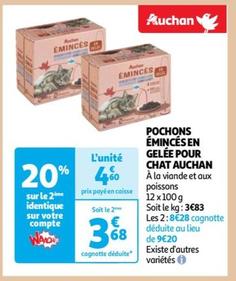 Auchan - Pochons Émincés En Gelée Pour Chat