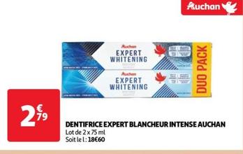 Auchan - Dentifrice Expert Blancheur Intense