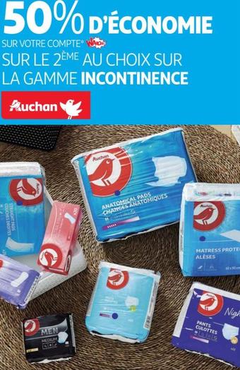 Auchan - Au Choix Sur La Gamme Incontinence