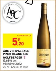 Wolfberger - Aoc Vin D'alsace Pinot Blanc Sec