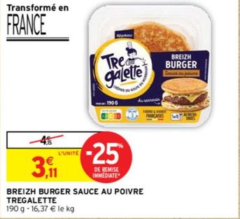 Tregalette - Breizh Burger Sauce Au Poivre