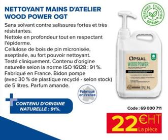 Opsial - Nettoyant Mains D'atelier Wood Power Ogt