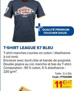 T-shirt League 57 Bleu