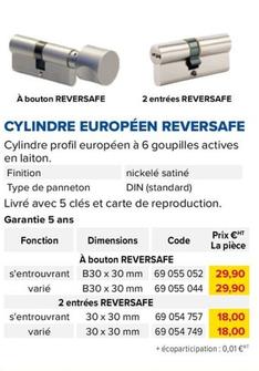 Cylindre Européen Reversafe