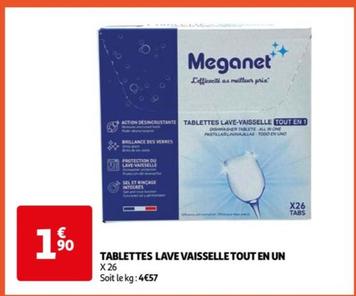 Meganet - Tablettes Lave Vaisselle Tout En Un