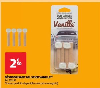 Désodorisant Gel Stick Vanille