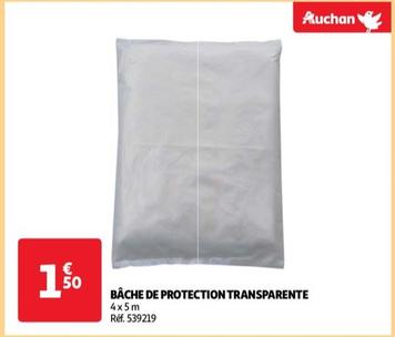 auchan - bâche de protection transparente